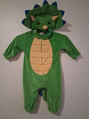 Dinosaur Triceratops Plush Baby Costume Sz 12-18 Mo